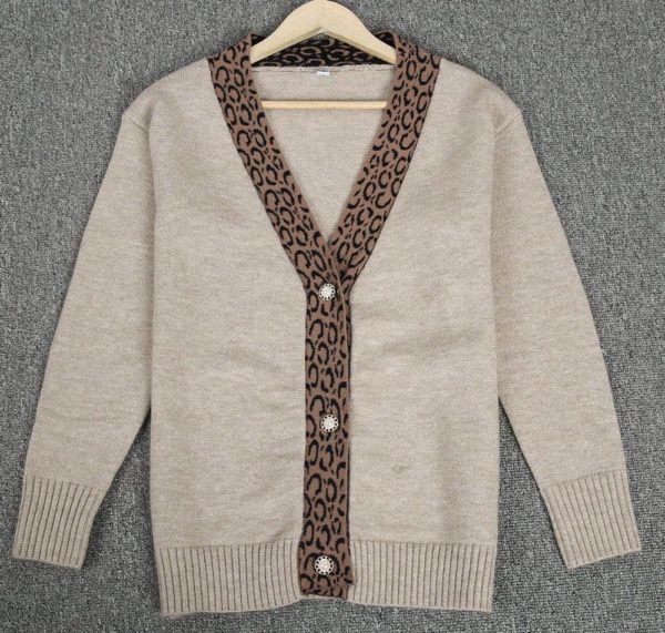 Glam Leopard Knitted Cardigan