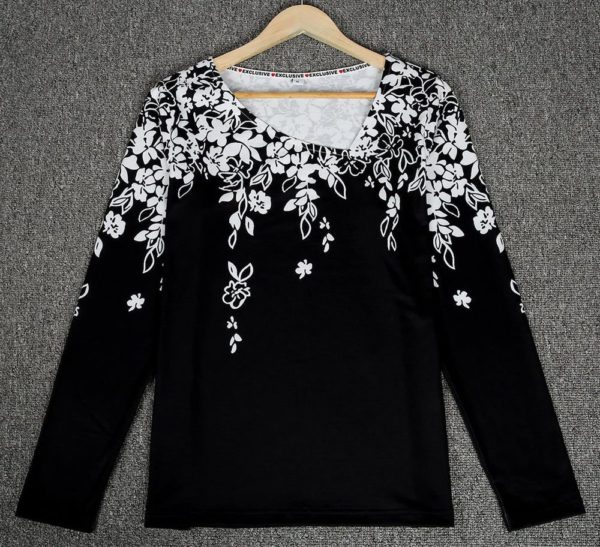 Contemporary Flowers Asymmetrical Top