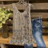 Pressed Flower Garden Print Tank Top